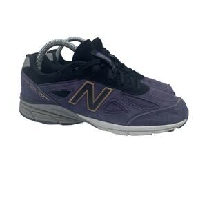 New Balance 990v4 Dark Purple Suede Black Shoes Kids Youth 7 Womens 8.5